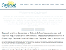 Tablet Screenshot of daybreak-oxford.org.uk